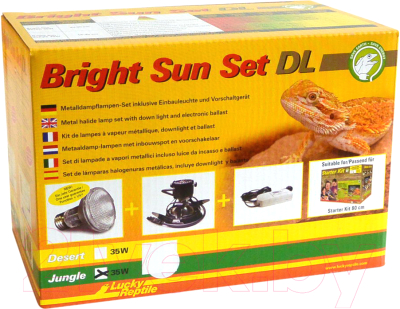 Комплект освещения для террариума Lucky Reptile Джунгли / BSSDL-J35W (белый)