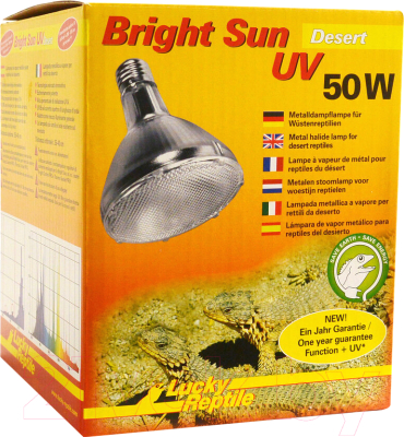 

Тепловая лампа для террариума Lucky Reptile, Bright Sun UV Пустыня / BSD-50