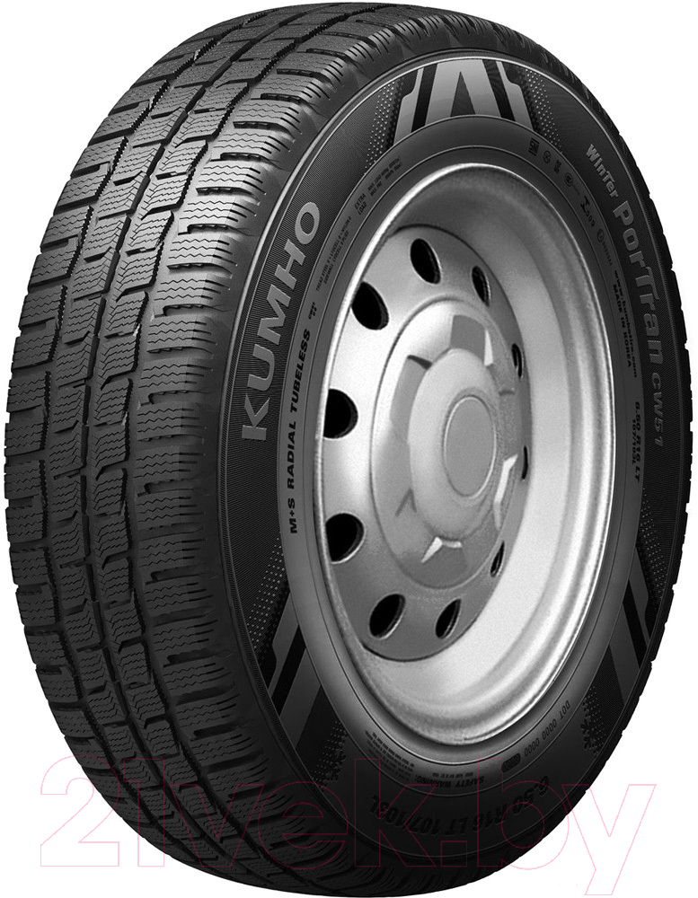 Зимняя легкогрузовая шина Kumho Winter PorTran CW51 235/85R16C 120/116R