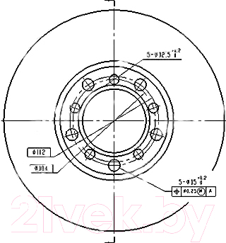 

Тормозной диск Patron, PBD1573