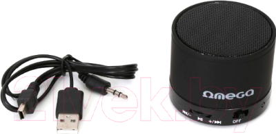 Портативная колонка Omega microSD/FM 3W Bluetooth / OG47B (черный)