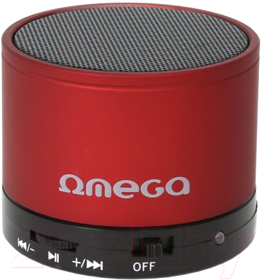 Портативная колонка Omega microSD/FM 3W Bluetooth / OG47R (красный)