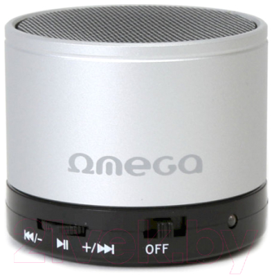 Портативная колонка Omega microSD/FM 3W Bluetooth / OG47S (серебристый)
