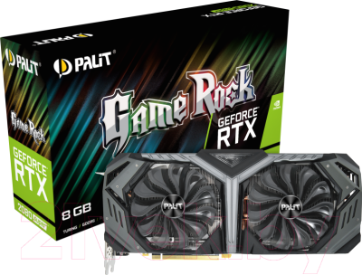 

Видеокарта Palit, RTX 2080 Super GameRock 8GB DDR6 Ret (NE6208S020P2-1040G)