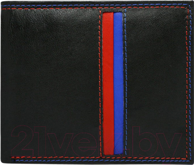 Портмоне Cedar N992-GSD-H (черный/красный/синий)