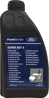 Тормозная жидкость Ford Super DOT 4 / 1776311 (1л)