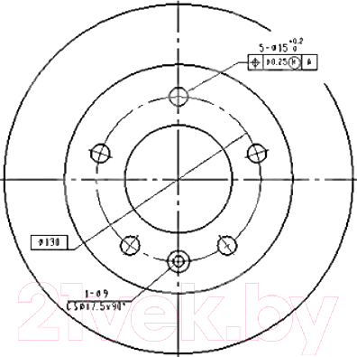 

Тормозной диск Patron, PBD2790