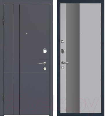 

Входная дверь МеталЮр, М16 Антрацит/манхэттен