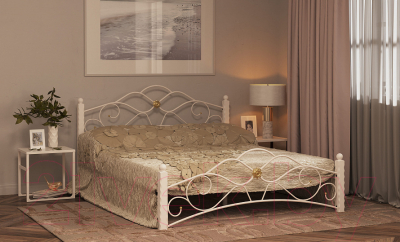 Двуспальная кровать Сакура Garda-3 160 (белый)