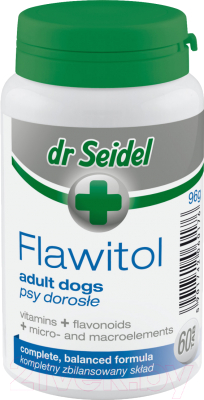 Витамины для животных Dr Seidel Flawitol для взрослых собак (60таб)
