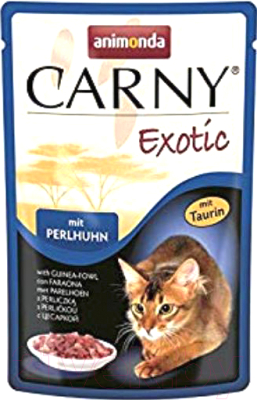 

Корм для кошек Animonda, Carny Exotic с мясом цесарки / 83363