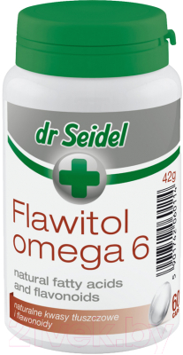 Витамины для животных Dr Seidel Flawitol Omega 6 здоровая кожа, красивая шерсть (60таб)