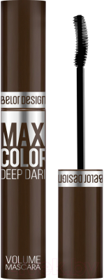 Тушь для ресниц Belor Design Maxi Color объемная шоколадный