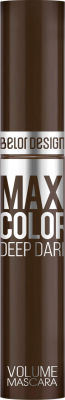 Тушь для ресниц Belor Design Maxi Color объемная шоколадный