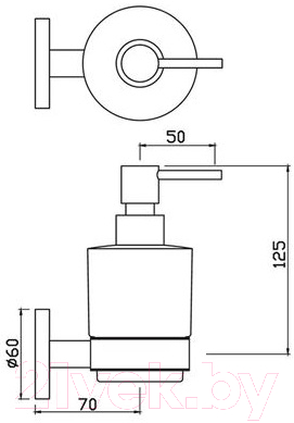 Дозатор для жидкого мыла Jaquar Continental ACN-CHR-1135N