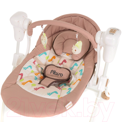 Качели для новорожденных Pituso Viola / TY-006 (бежевый/жираф)