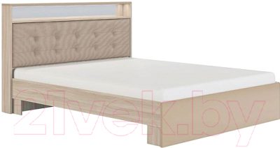 Двуспальная кровать Сакура Виктория №16M 160 (шимо светлый/мокко глянец)