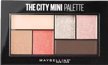 

Палетка теней для век Maybelline New York, Коричневый;розовый;бежевый;серебристый;персиковый;оранжевый, The City Mini Palette тон 430