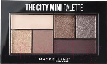 

Палетка теней для век Maybelline New York, Коричневый;бежевый;золотистый;фиолетовый;бронза, The City Mini Palette тон 410