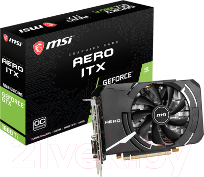 Видеокарта MSI GTX 1660 Ti Aero ITX OC 6GB