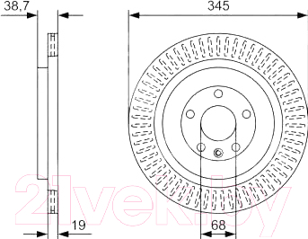 

Тормозной диск Bosch, 0986479W54