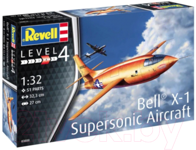 Сборная модель Revell Экспериментальный самолет Bell X-1 Supersonic 1:32 / 03888