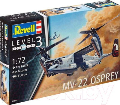 Сборная модель Revell Американский конвертоплан MV-22 Osprey 1:72 / 03964