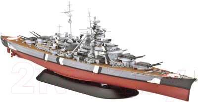 Сборная модель Revell Немецкий линейный корабль Bismarck 1:700 / 05098