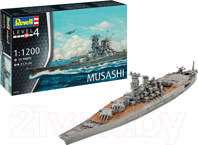 Сборная модель Revell Японский линкор Musashi 1:1200 / 06822