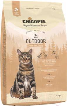 Сухой корм для кошек Chicopee CNL Outdoor (1.5кг)