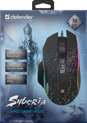 Мышь Defender Syberia GM-680L RGB / 52680