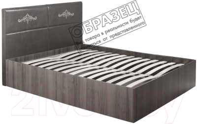 Полуторная кровать Мебель-Парк Аврора 1 200x120 (темный)