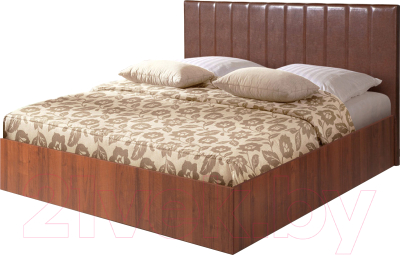 Полуторная кровать Мебель-Парк Аврора 1 200x140 (темный)