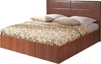 Полуторная кровать Мебель-Парк Аврора 4 200x140 (темный)