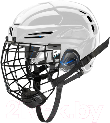 Шлем хоккейный Warrior Covert PX2 Combo Slvcage / PX2HCS6-WH-L (белый)