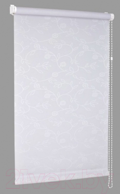 Рулонная штора Delfa Сантайм Жаккард Версаль СРШ-01М 8701 (48x170, белый)