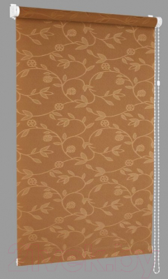 Рулонная штора Delfa Сантайм Жаккард Версаль СРШ-01М 8714 (34x170, какао)