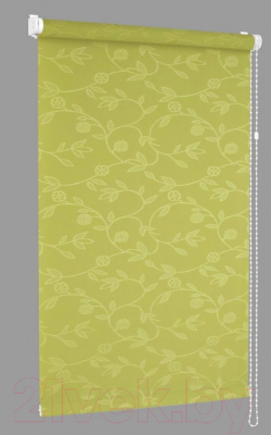 Рулонная штора Delfa Сантайм Жаккард Версаль СРШ-01М 8705 (34x170, зеленый)