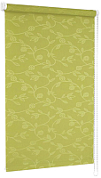Рулонная штора Delfa Сантайм Жаккард Версаль СРШ-01М 8705 (43x170, зеленый) - 