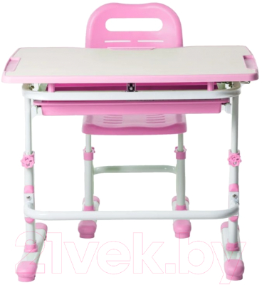 Парта+стул FunDesk Vivo (розовый)