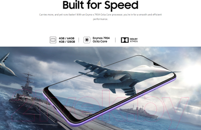 Смартфон Samsung A30s 64GB / SM-A307FZLVSER (фиолетовый)