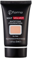 

Тональный крем Flormar, Mаt Velvet Matifying Foundation Матирующий тон 202