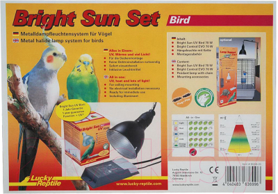 Комплект освещения для птиц Lucky Reptile Bright Sun Set Bird 70W / BSSB-70