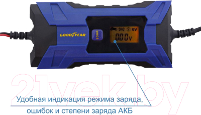 Зарядное устройство для аккумулятора Goodyear CH-4A / GY003001 (3-120 А/ч)