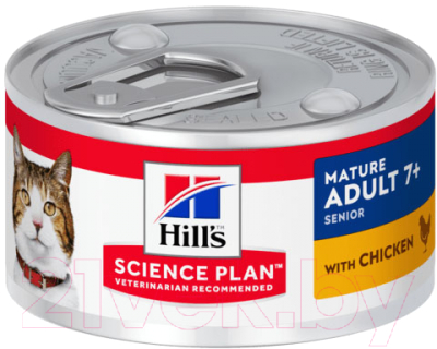 Влажный корм для кошек Hill's Science Plan Mature Adult 7+ Active Longevity Chicken / 10803 (82г)