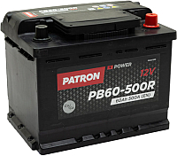 

Автомобильный аккумулятор Patron, Power PB60-500R