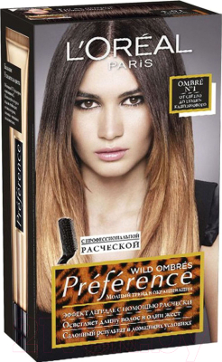 

Крем-краска для волос L'Oreal Paris, Блонд, Preference Wild Ombre 01