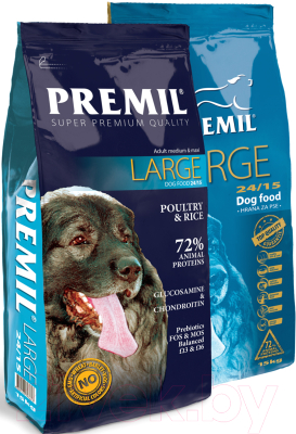 Сухой корм для собак Premil Large (15кг)