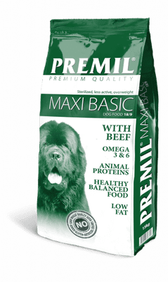 Сухой корм для собак Premil Maxi Basic (15кг) - 