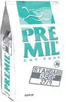Сухой корм для кошек Premil Standard Beef (10кг) - 